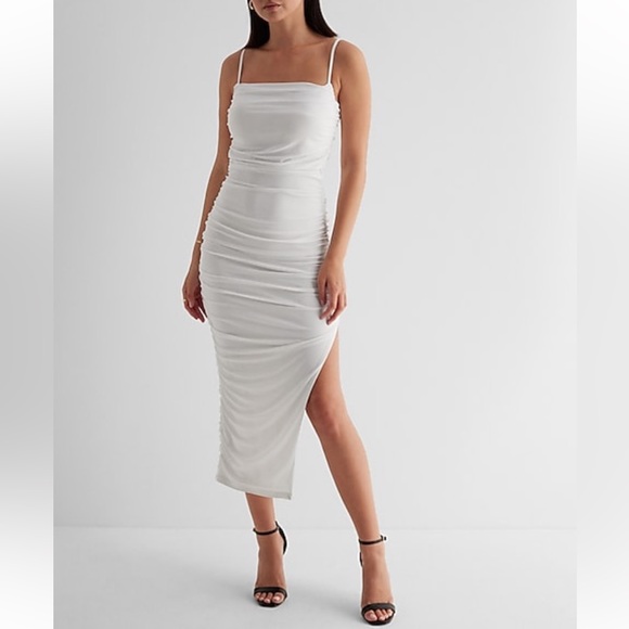 Express Dresses & Skirts - NEW Body contour slit midi dress